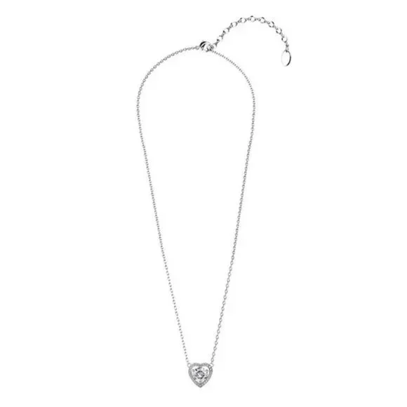 Certified 1ct. t.w.Moissanite Diamond Heart Necklace NEW